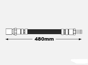 VW Brake Hose - Meyle 113611701