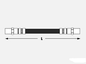 Audi VW Brake Hose - Meyle 171611775