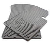 BMW Rubber Floor Mat Set Grey - Genuine BMW 82550151489
