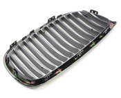 BMW Black Chrome Kidney Grill - Genuine BMW 51137979349
