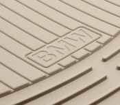 BMW Rubber Floor Mats Beige - Genuine BMW 82550138288