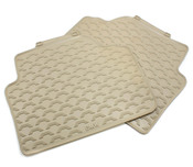 BMW Rubber Floor Mats Beige - Genuine BMW 51470427560