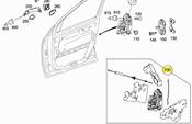 Mercedes Door Lock Actuator Right Rear (ML350) - Genuine Mercedes 1647201235