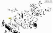 Mercedes Bumper Guard Front (G63 AMG) - Genuine Mercedes 463885022264