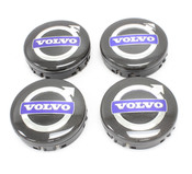 Volvo Wheel Center Cap Set Charcoal - Genuine Volvo 31428880