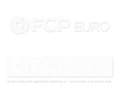 FCP Euro Sticker (White Vinyl Die-Cut)