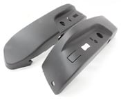 BMW Schwarz Seat Trim Cover Set Front Outer (E38 E39) - Genuine BMW 52107058008