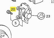 Mercedes Disc Brake Caliper Bolt - Febi Bilstein 0004231771