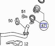 Mercedes Fuel Tank Filler Neck - Genuine Mercedes 1634710107