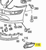 Mercedes Signal Lamp  - Genuine Mercedes 215820052164