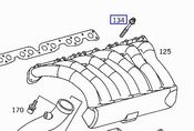 Mercedes Intake Manifold Bolt  - Genuine Mercedes 6069900310