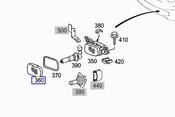 Mercedes Fog Lens   - Genuine Mercedes 2038260290