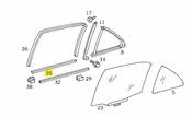 Mercedes Sealing Rail  - Genuine Mercedes 2027350565