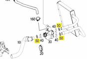 Mercedes Heater Valve O-Ring - Genuine Mercedes 2119970048