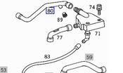 Mercedes Breather Hose - Genuine Mercedes 1110183182