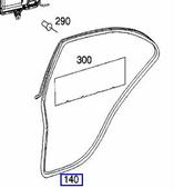 Mercedes Door Seal - Genuine Mercedes 2037300278