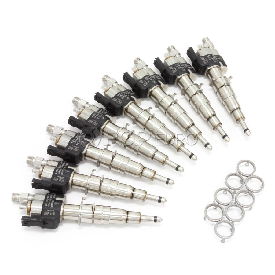 BMW Fuel Injector Kit (Set of 8 for N63 and S63 - Index 12) - Genuine ...