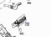 Mercedes Dashboard Air Vent  - Genuine Mercedes 20483050549107