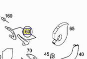 Mercedes Interior Door Handle  - Genuine Mercedes 20381008517213