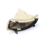 BMW Leather Handbrake Lever Cover (Beige) - Genuine BMW 34427121030