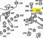 Mercedes Folding Top Lever  - Genuine Mercedes 1077580488