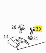 Mercedes Engine Mount Bracket Bolt M8x25 - Genuine Mercedes 910106008018
