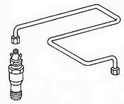 Mercedes Fuel Injector Line Cylinder 5  - Genuine Mercedes 6020700333