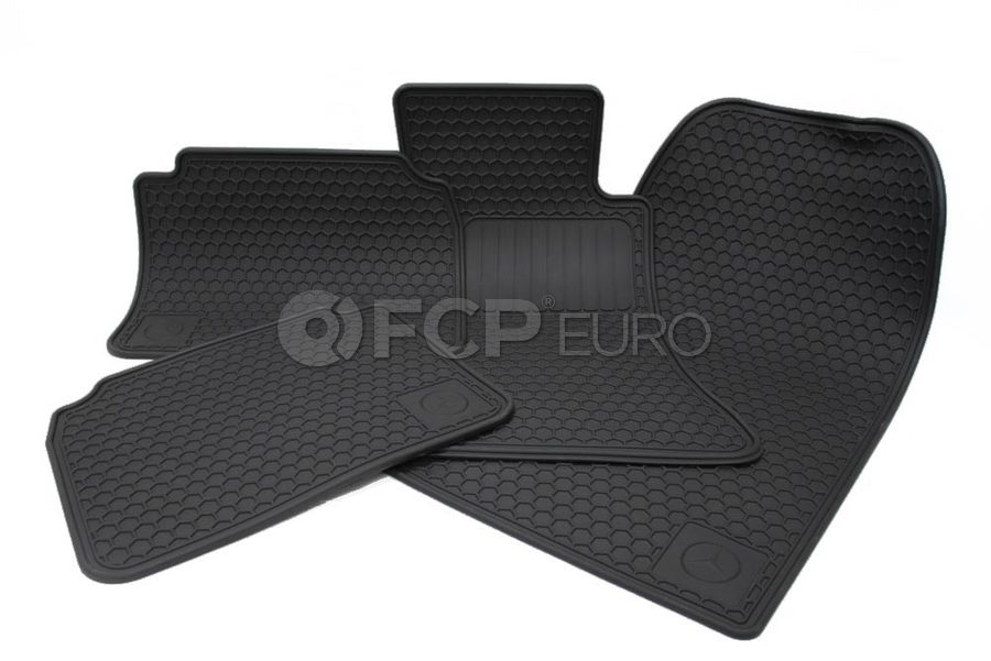 Mercedes All Weather Rubber Floor Mat Set Genuine Mercedes Q6680665 FCP Euro
