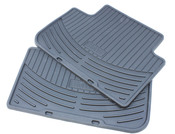 BMW Rubber Floor Mats (E83 Black Rear) - Genuine BMW 82110305176