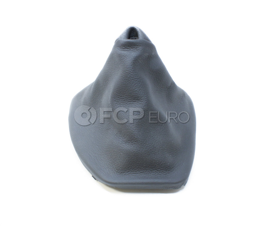BMW Leather Gear Lever Cover (Black) - Genuine BMW 25117565871 