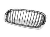 BMW Grille Chrome Left (Chrom) (328i 335i M3) - Genuine BMW 51137157277