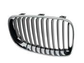BMW Grille W Chrome Frame Right (128i 135i 135is) - Genuine BMW 51137166440