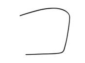 Porsche Windshield Molding - OE Supplier 9115419120170K