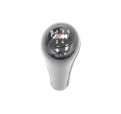 BMW Gearshift KnobLeather-M Plaque-5-Speed (Black) - Genuine BMW 25112229183