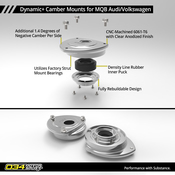 Audi VW Camber Plate Set - 034Motorsport 0346011013