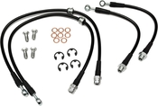 Audi VW Stainless Steel Braided Brake Line Kit - 034Motorsport 0343030017