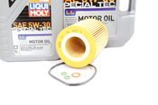 BMW 5W30 Oil Change Kit - Liqui Moly 11427512300KT4