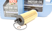 BMW 5W30 Oil Change Kit - Liqui Moly 11428507683KT3