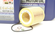 BMW 5W40 Oil Change Kit - Liqui Moly 11427854445KT6