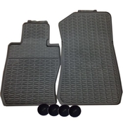 BMW Black Rubber Floor Mat Set Front (E84) - Genuine BMW 51472336797