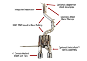 VW Cat Back Exhaust System  - AWE Tuning 302533012