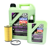 VW Oil Change Kit (5W40) - Liqui Moly Molygen KIT-06D115562.6LM