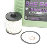 Mini 5W40 Oil Change Kit - Liqui Moly Molygen/Purflux 11427622446KT4M