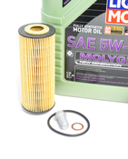 Mercedes Oil Change Kit 5W-40 - Liqui Moly Molygen 2781800009.6L
