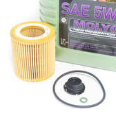 BMW 5W40 Oil Change Kit - Liqui Moly Molygen 11427640862KT4