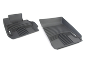 BMW All Weather Floor Liners Front - Black (E90Xdr 3 Ser) - Genuine BMW 82112210412