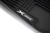 BMW All Weather Floor Liners Front - Black (E90Xdr 3 Ser) - Genuine BMW 82112210412