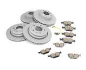 BMW Brake Kit - Zimmermann/Akebono 34116756090KTFR1