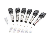 VW Ignition Coil & Spark Plug Service Kit - Bremi KIT-022905715BKT2