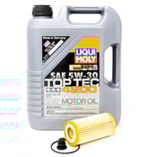 Porsche Engine Oil Change Kit (5W-30) - Liqui Moly/Mann 95BBASEOILKT